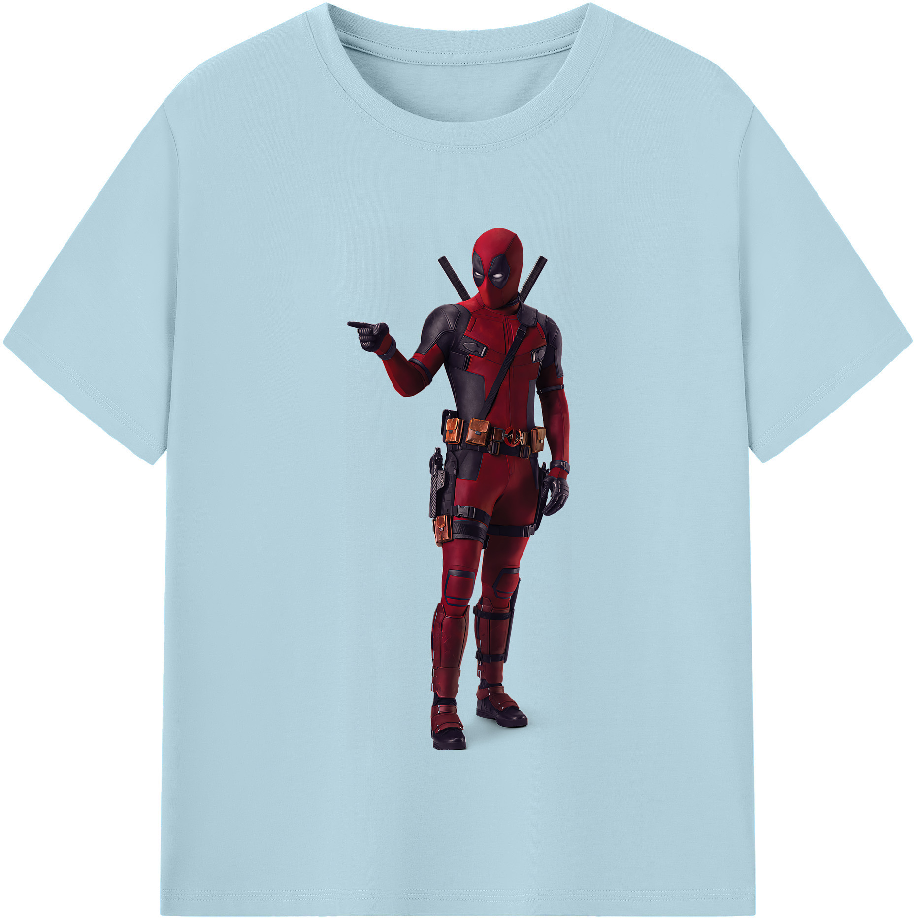 （画像用） Deadpool デッドプール 綿100％半袖Tシャツ（フロントプリント）